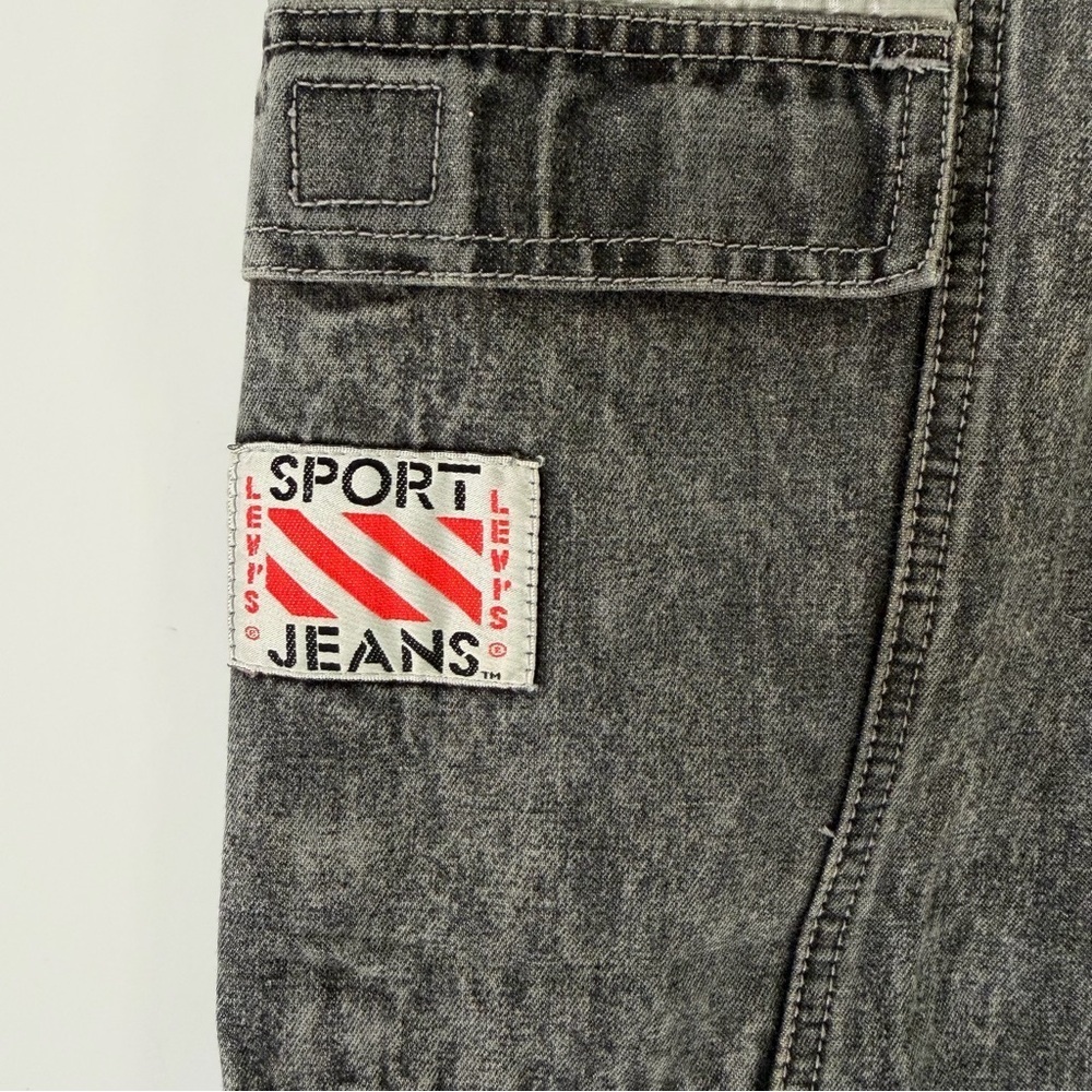 Vintage Levi’s Sport 80s Acid Wash Jogger Jeans Mens Womens Small Hip Hop - Picture 4 of 8